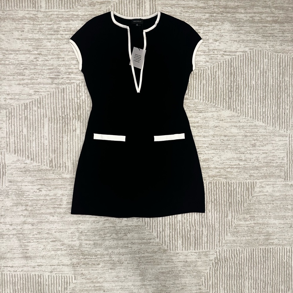 Majorelle Black and White Dress